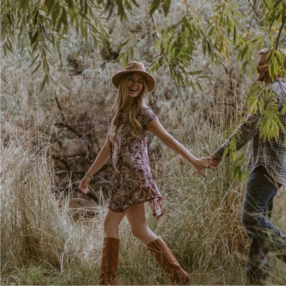 Urban Outfitters Silence + Noise Paisley Mini Dress - Picture 3 of 10